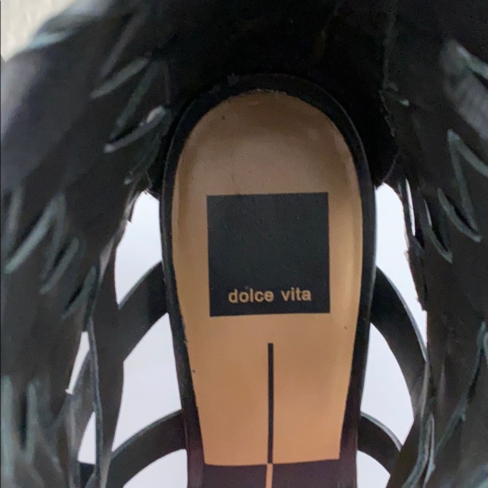 SOLD!!! DOLCE VITA - Nakita black leather heel 7.5 - Picture 5 of 10